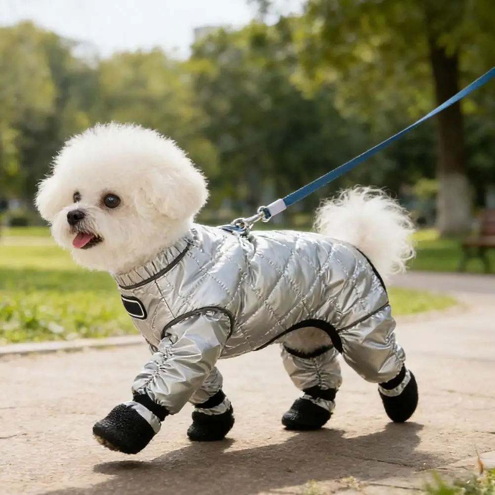 Dog Snow Suit Full Body Dog Jacket Reflective Quilted Jumpsuit Thermal Dog Snowsuit with Paw Protectors Warm Winter Coat for Col
Dog Snow Suit Full Body Dog Jacket Reflective Quilted Jumpsuit Thermal Dog Snowsuit with Paw Protectors Warm Winter Coat for Col