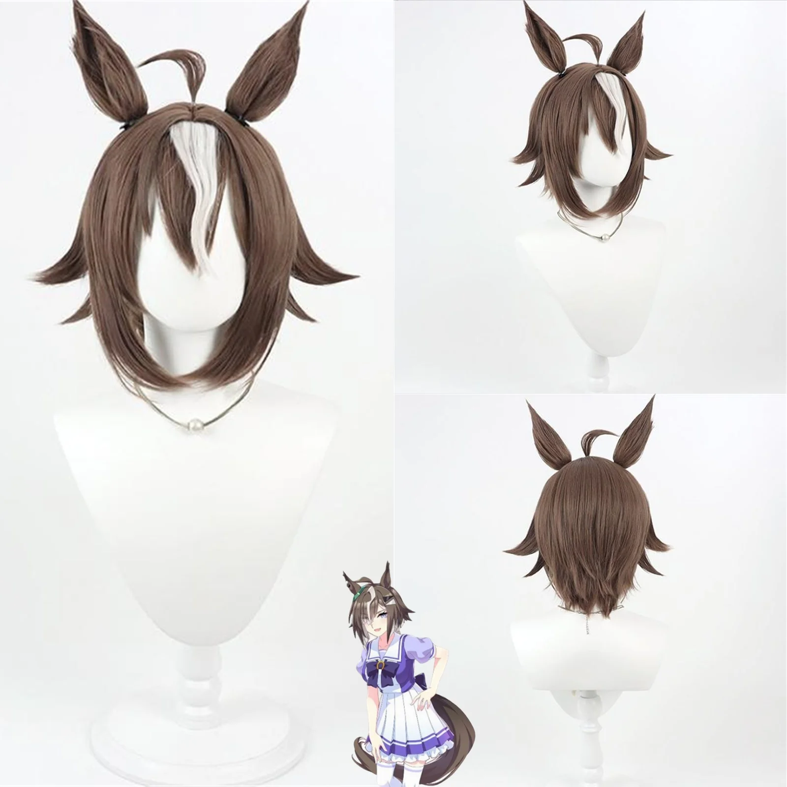 Cosplay Uma Musume Pretty Derby Rulership Wig Anime Carnival Party Wig Tail Ear Synthetic Heat Resistant Wig
Cosplay Uma Musume Pretty Derby Rulership Wig Anime Carnival Party Wig Tail Ear Synthetic Heat Resistant Wig