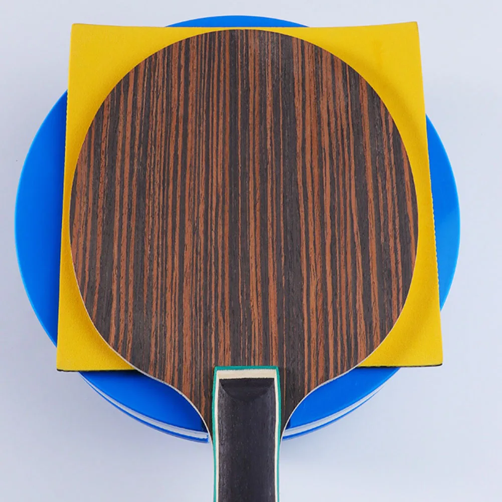For Ping Pong Paddle Assembly Platform with Rotatable Base and Grooved for Even Pressure and Secure Rubber Bonding