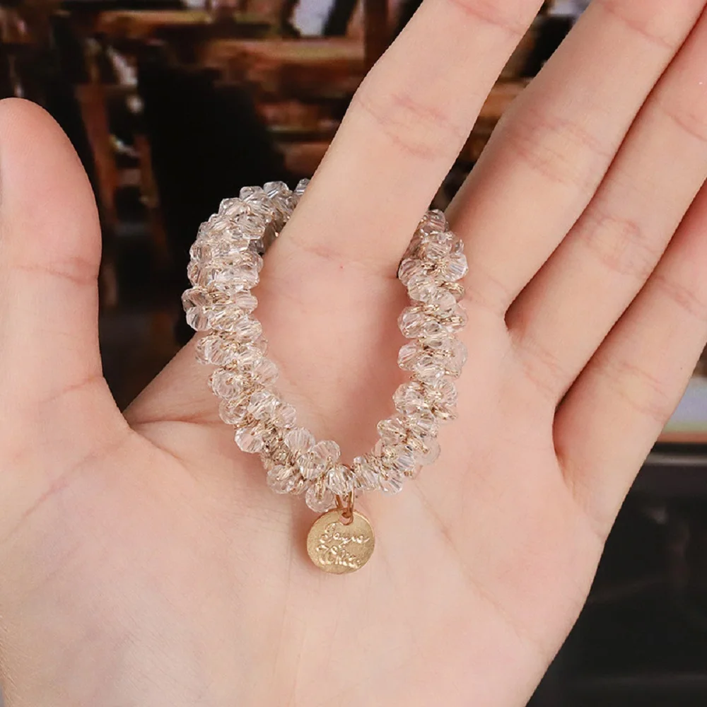 Fashion Cute Hair Accessories Elastic Beads Women Girls Rhinestone Headwear Pearl Hair Rope Hair Rings
Fashion Cute Hair Accessories Elastic Beads Women Girls Rhinestone Headwear Pearl Hair Rope Hair Rings