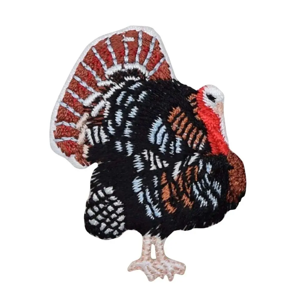Wild Turkey - Bird - Fowl - Hunting - Facing Right - Embroidered Iron on Patch
Wild Turkey - Bird - Fowl - Hunting - Facing Right - Embroidered Iron on Patch