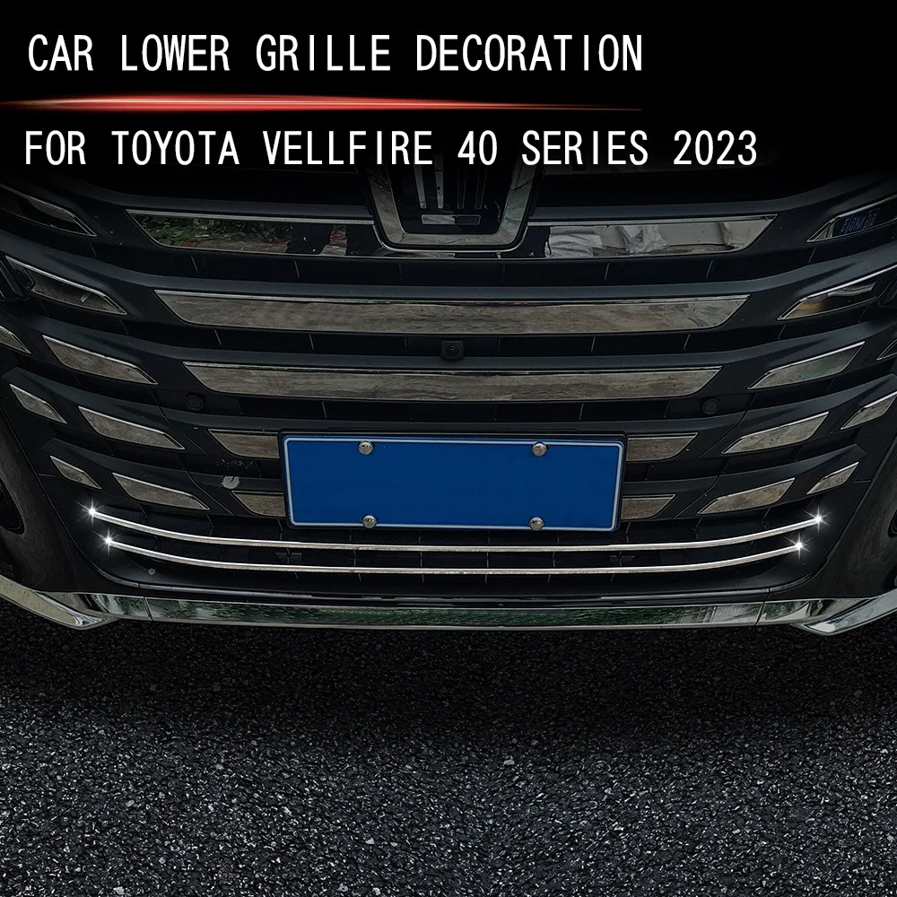 Car Front Bumper Grille Chrome Trim For 2023-2024 Year Alphard Vellfire 40 series Exterior Accessories
Car Front Bumper Grille Chrome Trim For 2023-2024 Year Alphard Vellfire 40 series Exterior Accessories