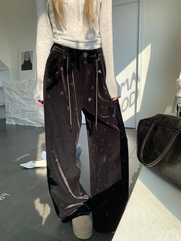 Vintage Butterfly Autumn Winter Wide Leg Pants Women Autumn Winter Padded High Waist Pants Y2k Harajuku Streetwear Trousers
Vintage Butterfly Autumn Winter Wide Leg Pants Women Autumn Winter Padded High Waist Pants Y2k Harajuku Streetwear Trousers