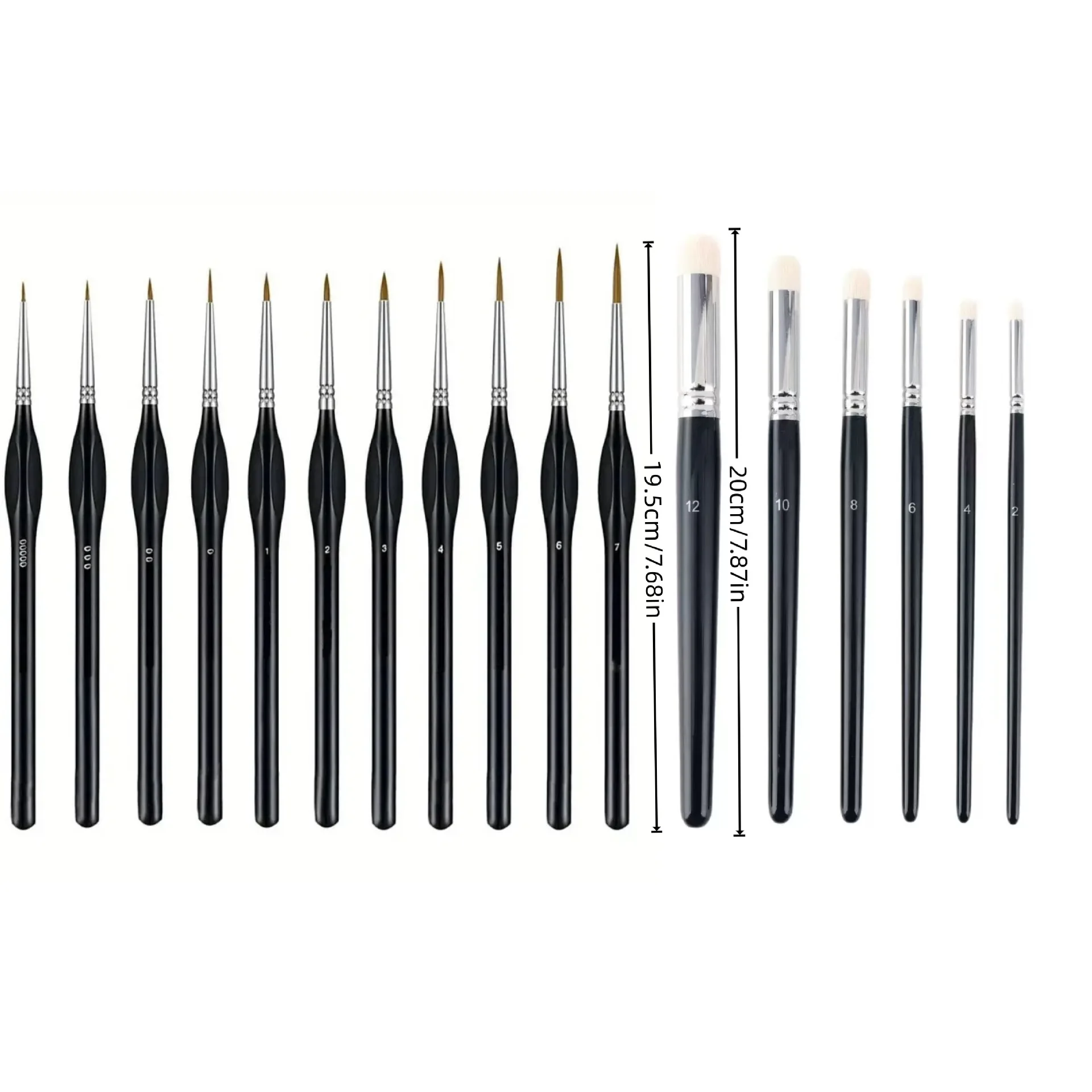17pcsUltra-Thin Detail Brushes for Miniature Models, Multi-Size Fine Point Brushes, Perfect for Hobby Crafts and Micro Detailing
17pcsUltra-Thin Detail Brushes for Miniature Models, Multi-Size Fine Point Brushes, Perfect for Hobby Crafts and Micro Detailing