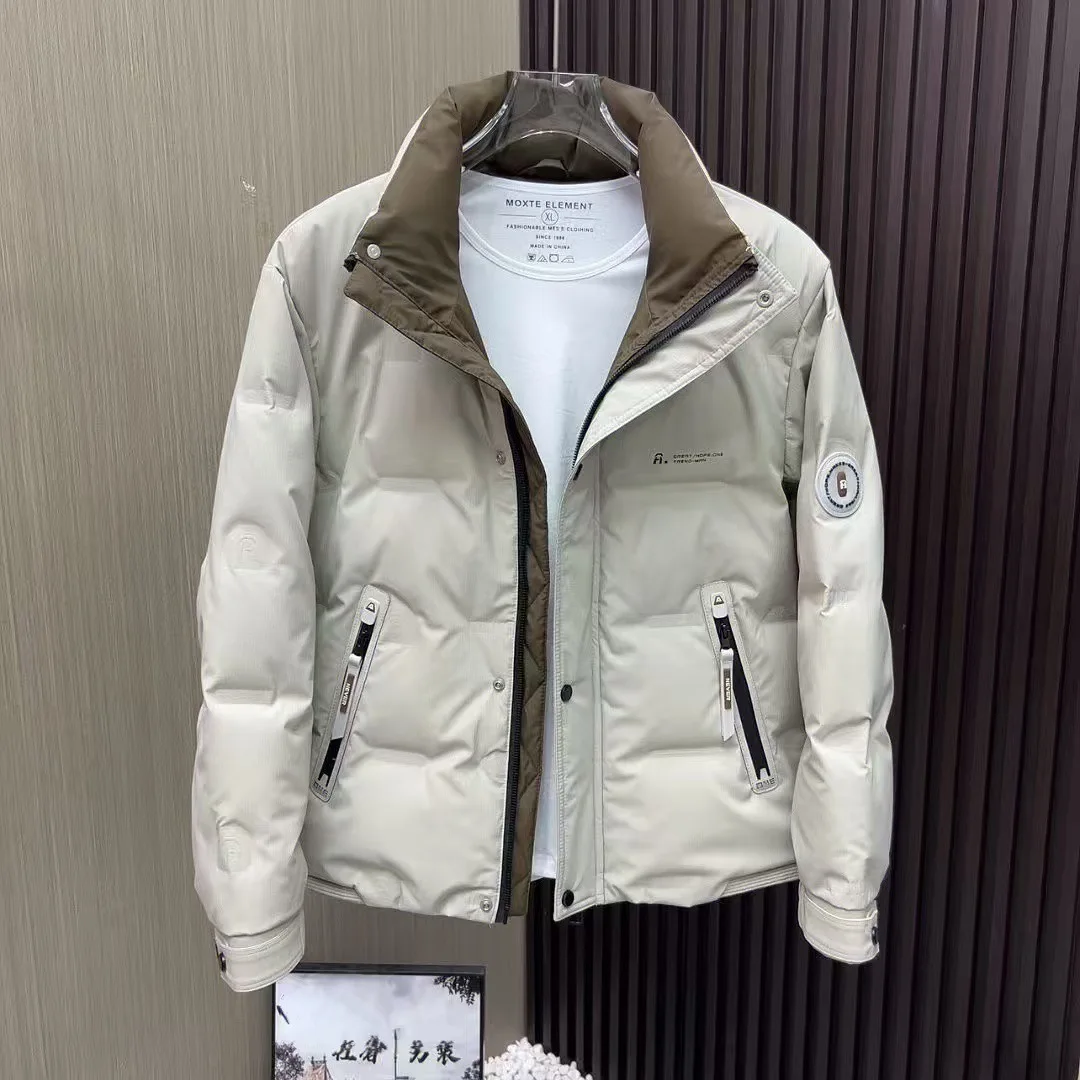 Thiened Winter Du down Jaet Men's Faion Stand Collar Warm Coat No Wa White Du Feather Modern Sle Outdoor Wear
Thiened Winter Du down Jaet Men's Faion Stand Collar Warm Coat No Wa White Du Feather Modern Sle Outdoor Wear