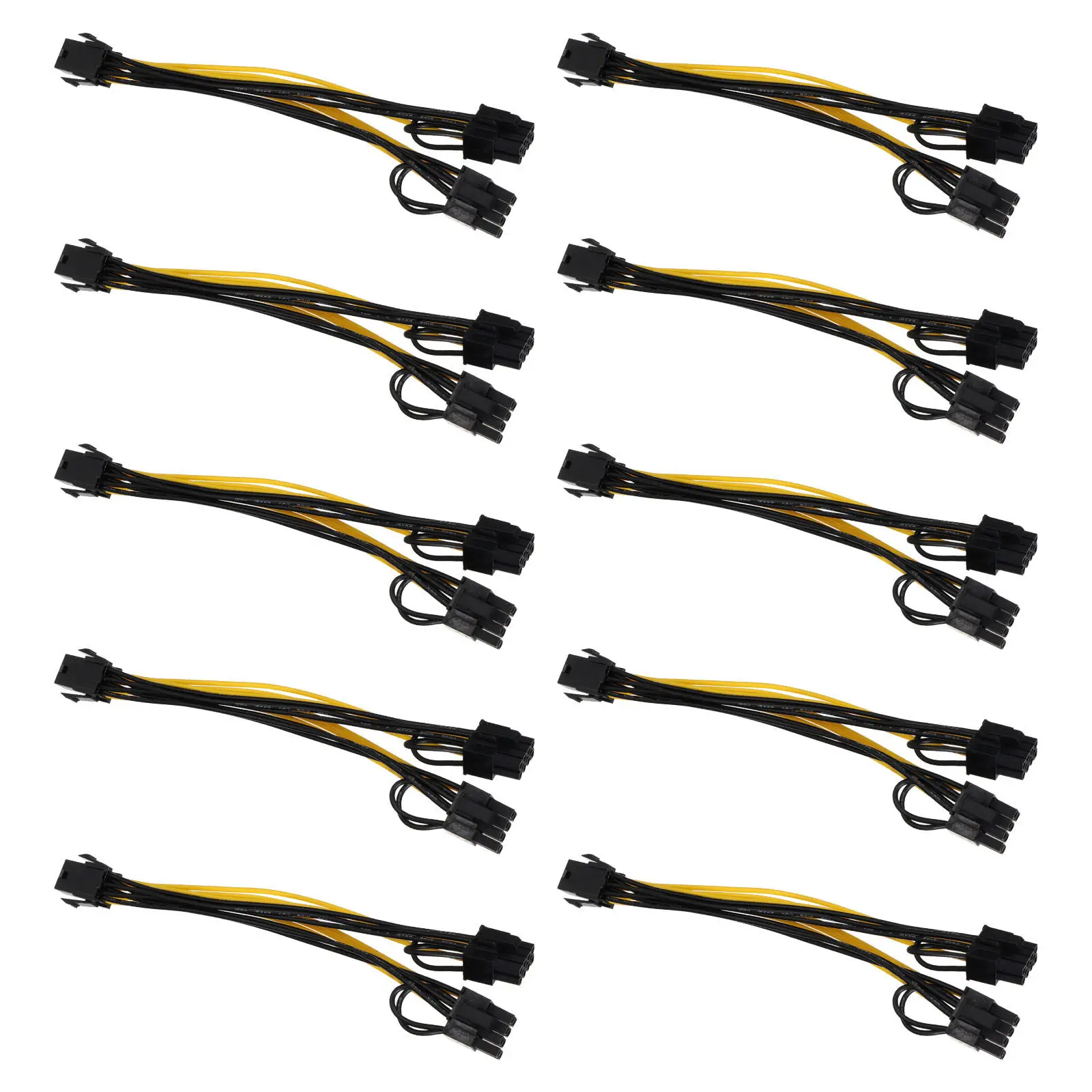 10Pcs GPU Power Cable Extension 6Pin to 8Pin Graphics Card Power Cord Stable Performance High Reliability GPU Cable
10Pcs GPU Power Cable Extension 6Pin to 8Pin Graphics Card Power Cord Stable Performance High Reliability GPU Cable