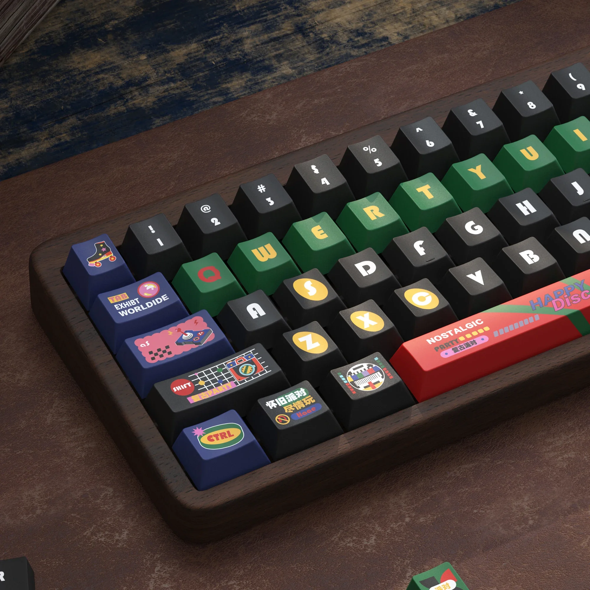 Original retro nostalgic party keycaps, original highly sublimated PBT round personalized mechanical keyboard keycaps
Original retro nostalgic party keycaps, original highly sublimated PBT round personalized mechanical keyboard keycaps