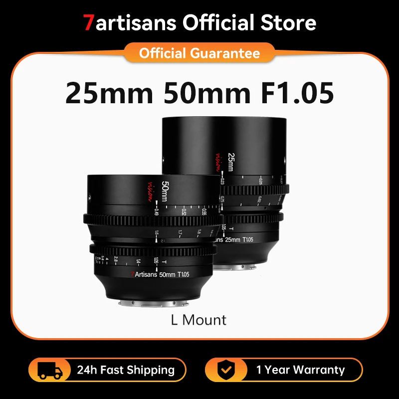 Объектив 7artisans 25mm 50mm T1.05 APS-C с ручной фокусировкой и большой апертурой для Leica SL3, SL2-S, LUMIX S5M2, S5M2X, S9, S1M2
Объектив 7artisans 25mm 50mm T1.05 APS-C с ручной фокусировкой и большой апертурой для Leica SL3, SL2-S, LUMIX S5M2, S5M2X, S9, S1M2
