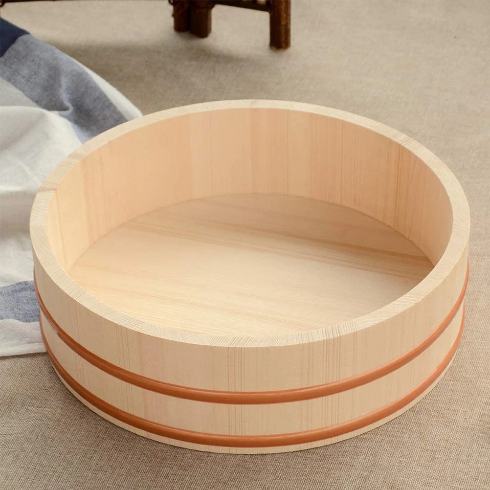Wooden Sushi Rice Bucket 27x7 5cm Premium Material Home Use Great Gift Practical Safe Smooth Wall Thick
Wooden Sushi Rice Bucket 27x7 5cm Premium Material Home Use Great Gift Practical Safe Smooth Wall Thick