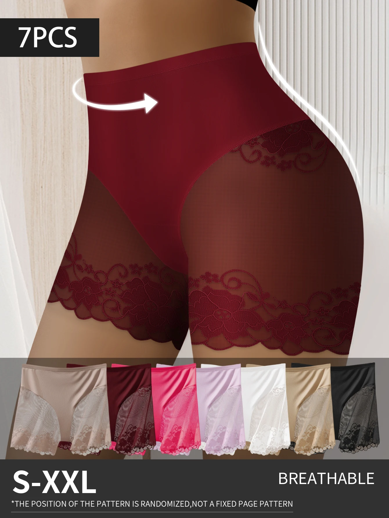 7PCS Women's Safety Pants Sexy Transparent Boxer Briefs Highly Elastic and Super Soft Women's Boxer Shaping Tummy Control Briefs
7PCS Women's Safety Pants Sexy Transparent Boxer Briefs Highly Elastic and Super Soft Women's Boxer Shaping Tummy Control Briefs