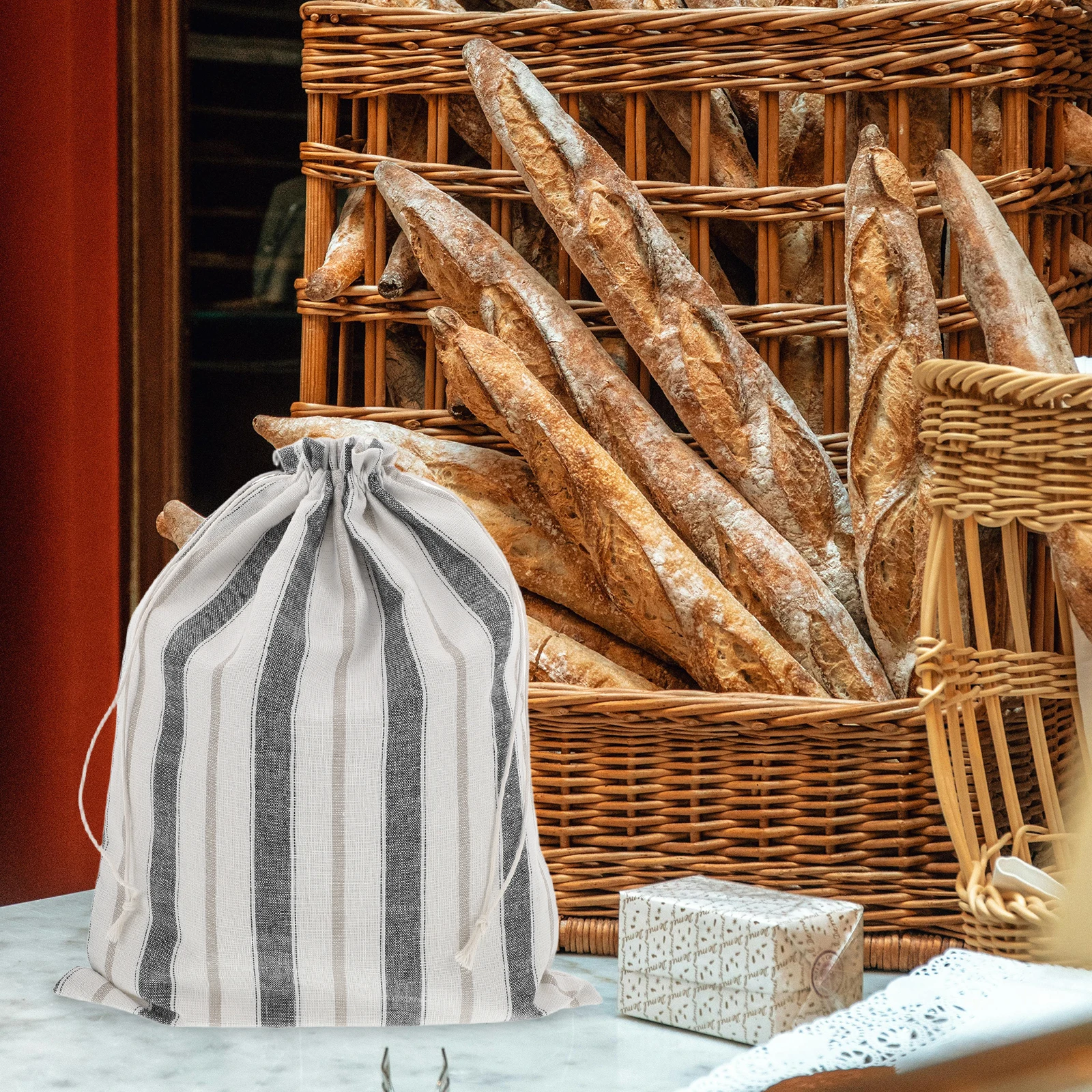 Linen Bread Bag Set Proofing Sourdough Storage Reusable Drawstring Closure Loaf Containers Kitchen Food Cover Cloth Bags
Linen Bread Bag Set Proofing Sourdough Storage Reusable Drawstring Closure Loaf Containers Kitchen Food Cover Cloth Bags