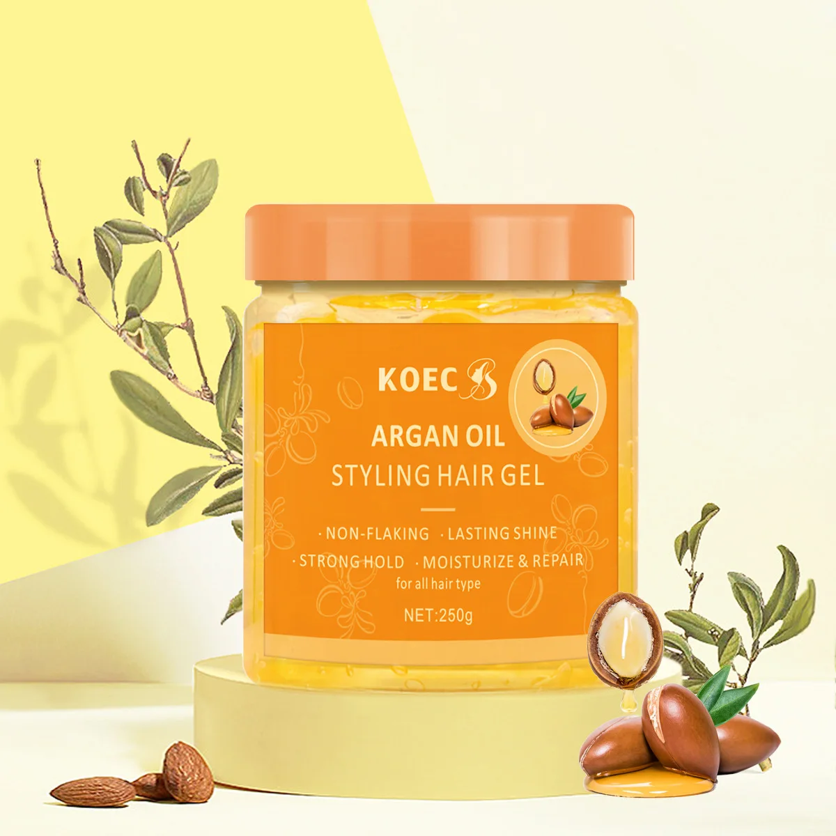 Argan Hair Styling Gel 250g Non-flaking Lasting Shine Strong Hold Moisturize and Repair for All Hair Type Hair Styling Waxes
Argan Hair Styling Gel 250g Non-flaking Lasting Shine Strong Hold Moisturize and Repair for All Hair Type Hair Styling Waxes