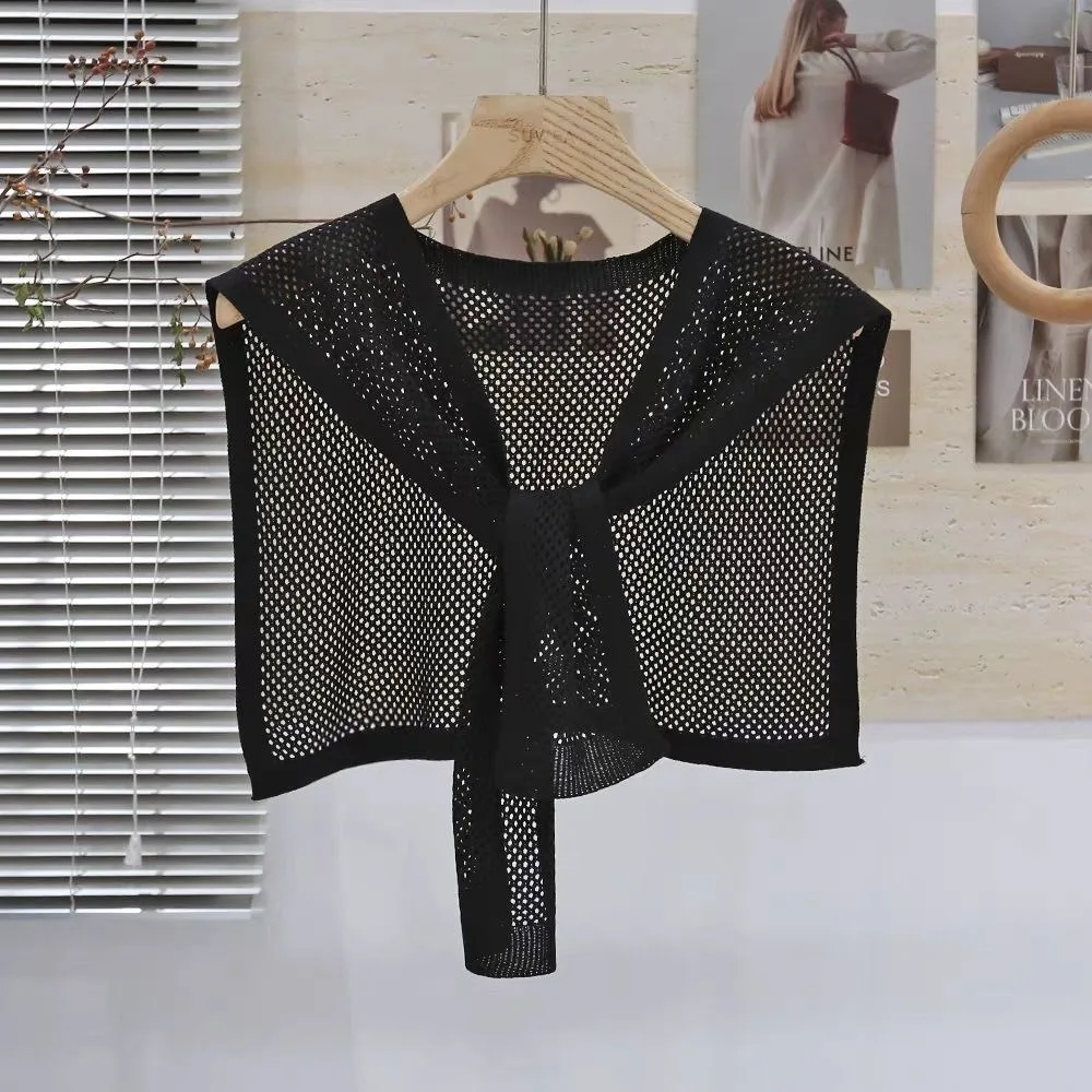 Hollow Out Knitted Shawl Scarf Solid Color Thin Sun Protection Scarf Lightweight Breathable Mesh Neck Protector Scarf Women
Hollow Out Knitted Shawl Scarf Solid Color Thin Sun Protection Scarf Lightweight Breathable Mesh Neck Protector Scarf Women