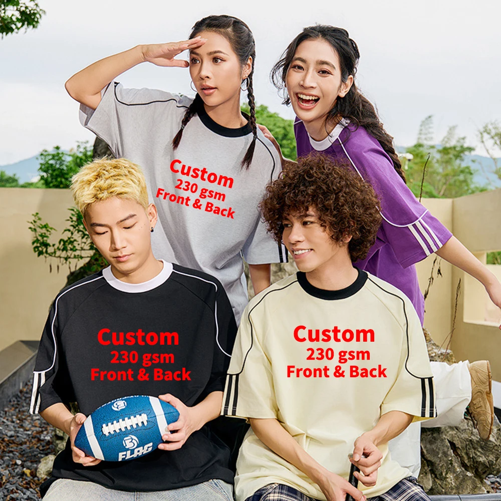 Мужская оверсайз футболка из 100% хлопка (240 г) с контрастными вставками, свободным кроем и спущенным плечом, с возможностью нанесения логотипа, для повседневной носки, спорта и уличной моды
Мужская оверсайз футболка из 100% хлопка (240 г) с контрастными вставками, свободным кроем и спущенным плечом, с возможностью нанесения логотипа, для повседневной носки, спорта и уличной моды