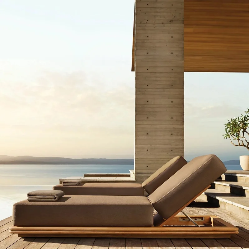 Outdoor Teak Wood Sun Lounger for Hotels, Resorts, and Gardens - Poolside and Beach Relaxation Furniture
Outdoor Teak Wood Sun Lounger for Hotels, Resorts, and Gardens - Poolside and Beach Relaxation Furniture