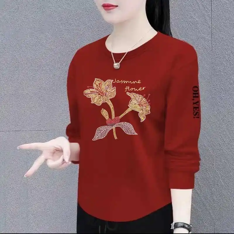 Long Sleeve T-Shirt Women's Base Shirt Inner Wear Top for Middle-Aged And Elderly Newciiteer Loose Fit Daily Wear round Neck
Long Sleeve T-Shirt Women's Base Shirt Inner Wear Top for Middle-Aged And Elderly Newciiteer Loose Fit Daily Wear round Neck