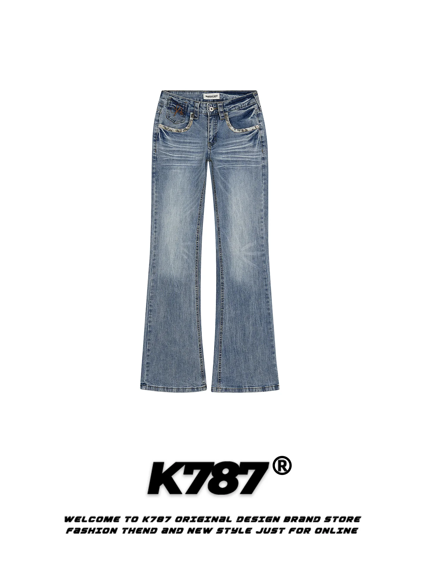 Womens Straight Leg Slim Fit Jeans K787 American Retro Leopard Print Waed Denim Casual Pants High Waist Cotton Blend
Womens Straight Leg Slim Fit Jeans K787 American Retro Leopard Print Waed Denim Casual Pants High Waist Cotton Blend