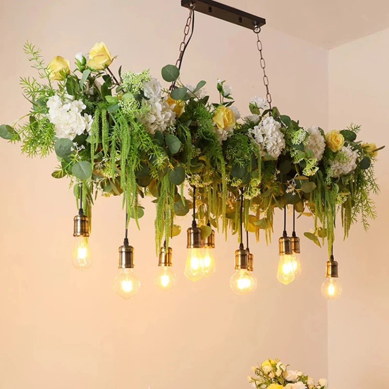 Nordic Led Creative Plant Garden Chandelier Restaurant Green Plant Pendant Light Simple Pastoral Ambiance Flower Hanging Lamp
Nordic Led Creative Plant Garden Chandelier Restaurant Green Plant Pendant Light Simple Pastoral Ambiance Flower Hanging Lamp