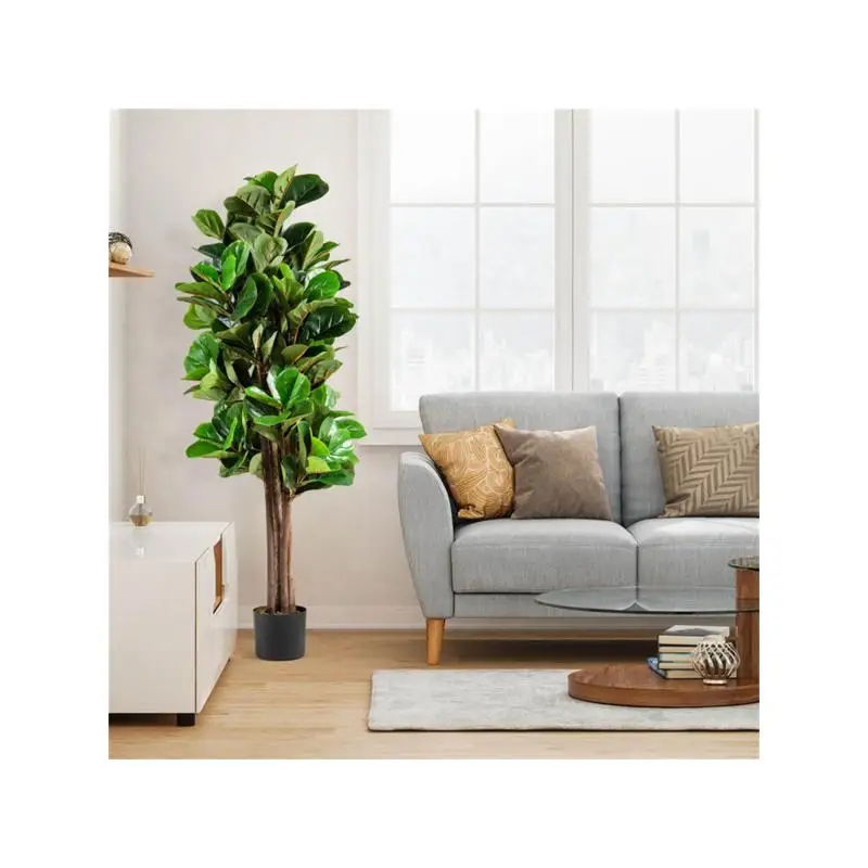 5ft Faux Fiddle Leaf Fig Tree for Outdoor Office Decor with Planter
5ft Faux Fiddle Leaf Fig Tree for Outdoor Office Decor with Planter