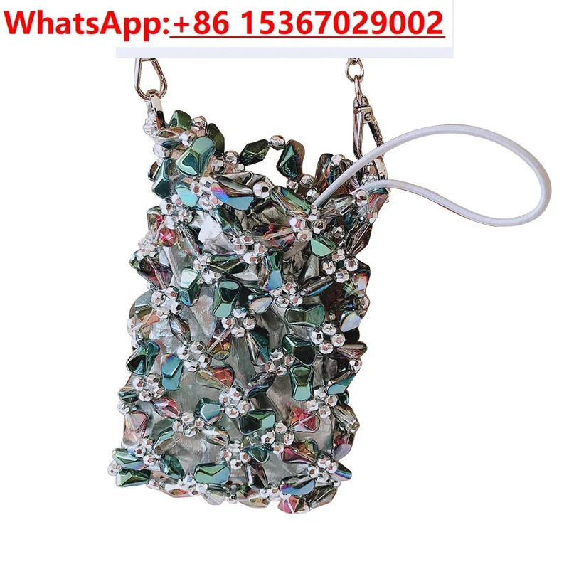 Mini Fantasy Alien Crystal Chain Bag Handmade Beaded Small Body Bag Transparent Fairy Phone Bag
Mini Fantasy Alien Crystal Chain Bag Handmade Beaded Small Body Bag Transparent Fairy Phone Bag