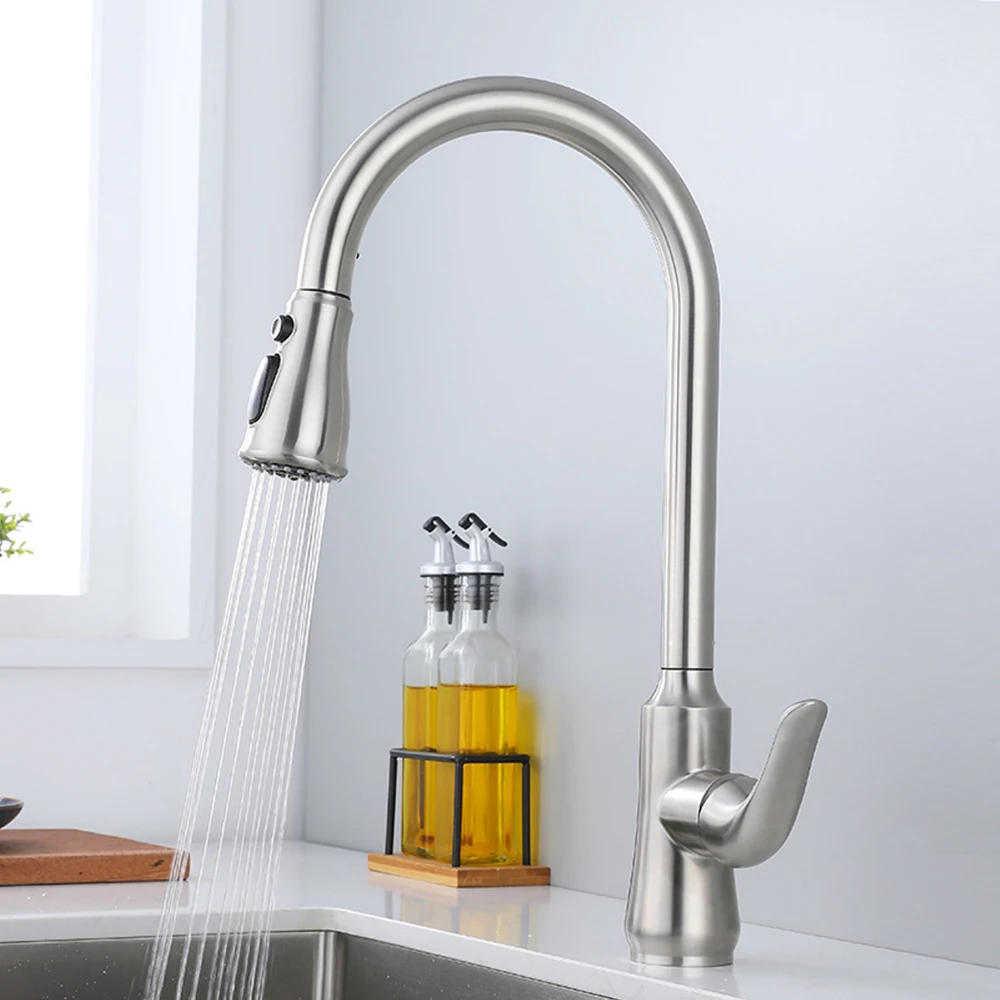 Brushed Grey Color ,304 Stainless Steel Mixer Kitchen Sink Faucet ,Three Mode Water Out ,Hose Pull Down With 360 Rotation
Brushed Grey Color ,304 Stainless Steel Mixer Kitchen Sink Faucet ,Three Mode Water Out ,Hose Pull Down With 360 Rotation