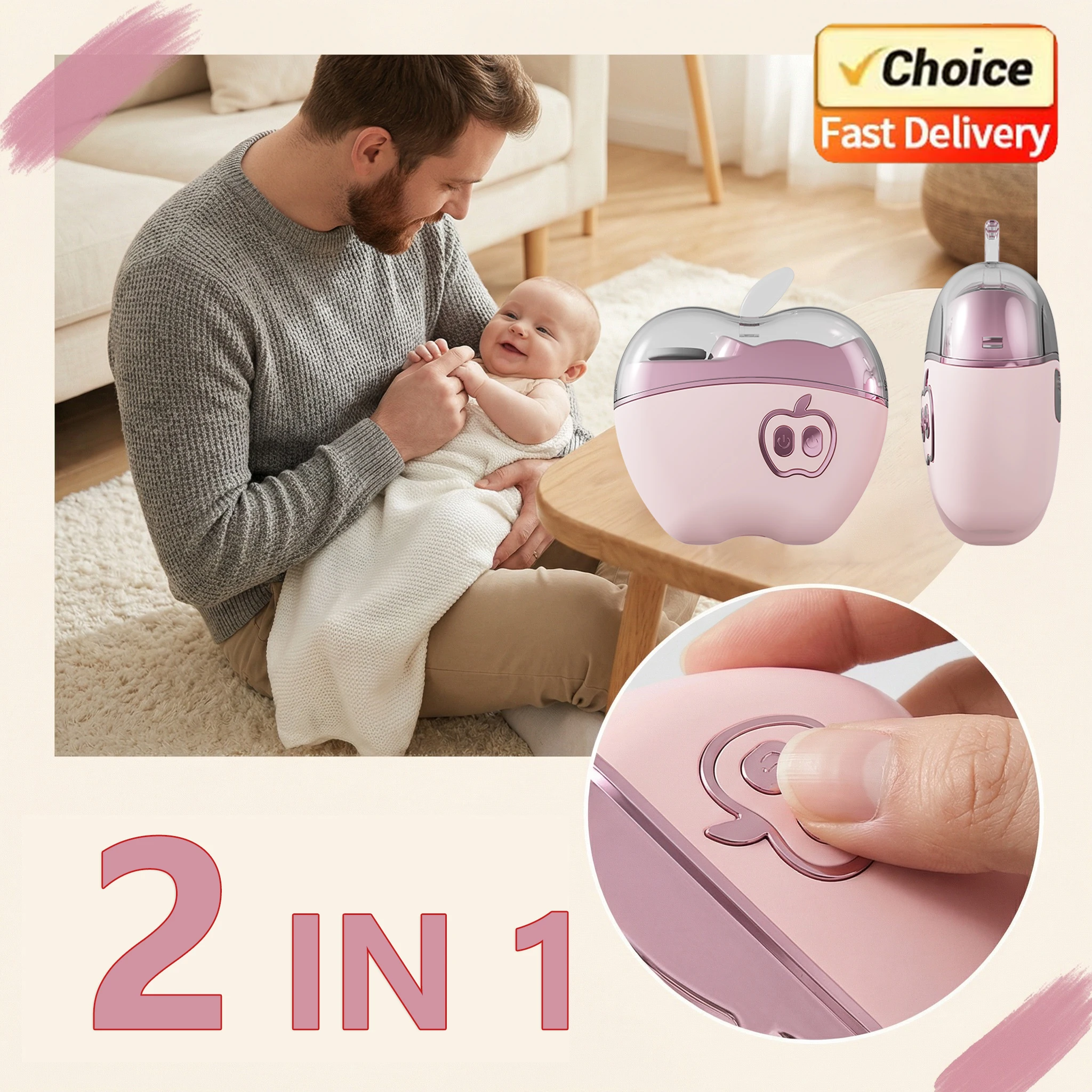 Electric Nail Clipper Rechargeable Nail Grinder Low Noise Safe for Adult Kids Nursing Care Home Use Easy Operation Portable
Electric Nail Clipper Rechargeable Nail Grinder Low Noise Safe for Adult Kids Nursing Care Home Use Easy Operation Portable