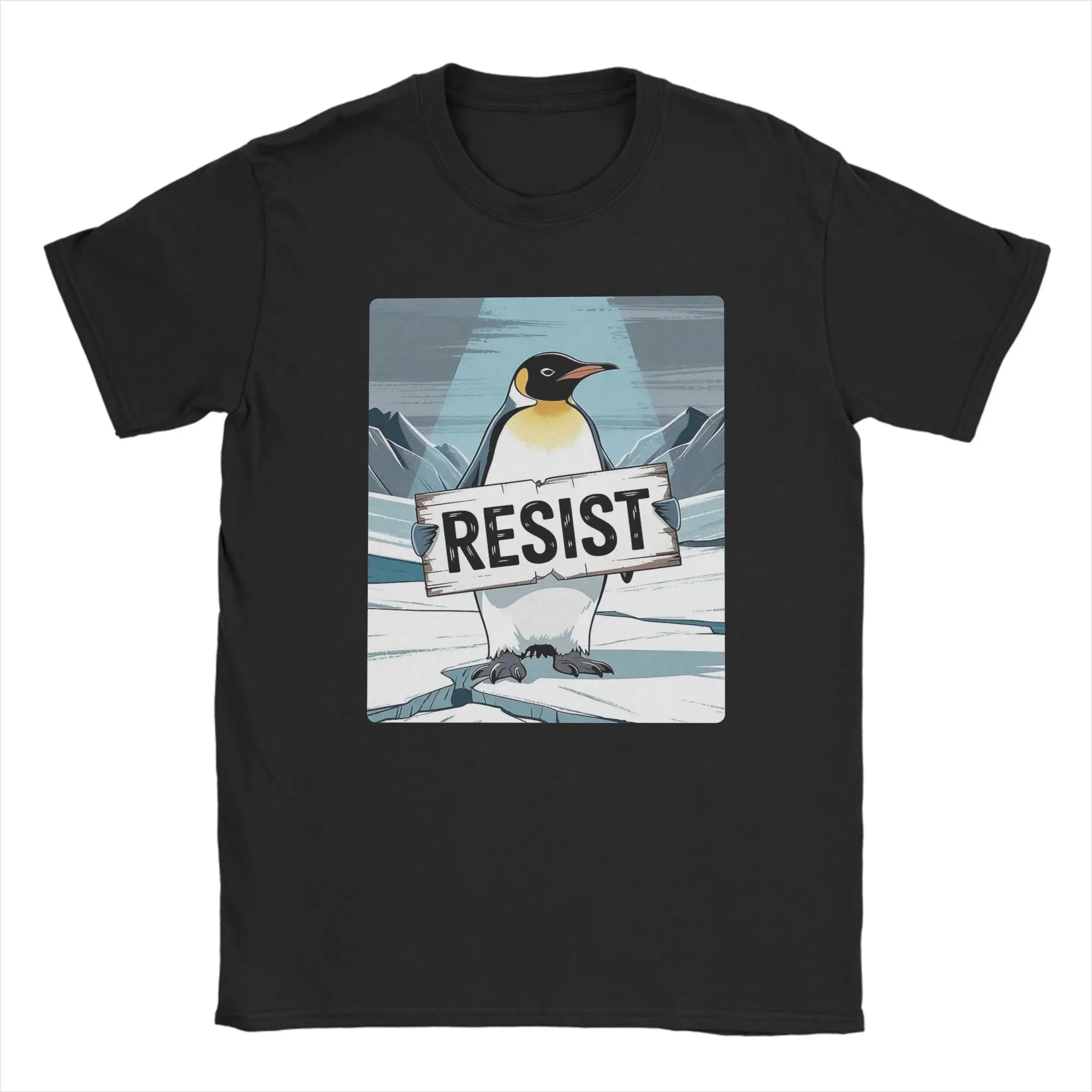 Resist Humorous Penguin Activism T-Shirts Men Cool Cotton Tee Shirt Round Neck Short Sleeve T Shirts Gift Idea Clothes
Resist Humorous Penguin Activism T-Shirts Men Cool Cotton Tee Shirt Round Neck Short Sleeve T Shirts Gift Idea Clothes
