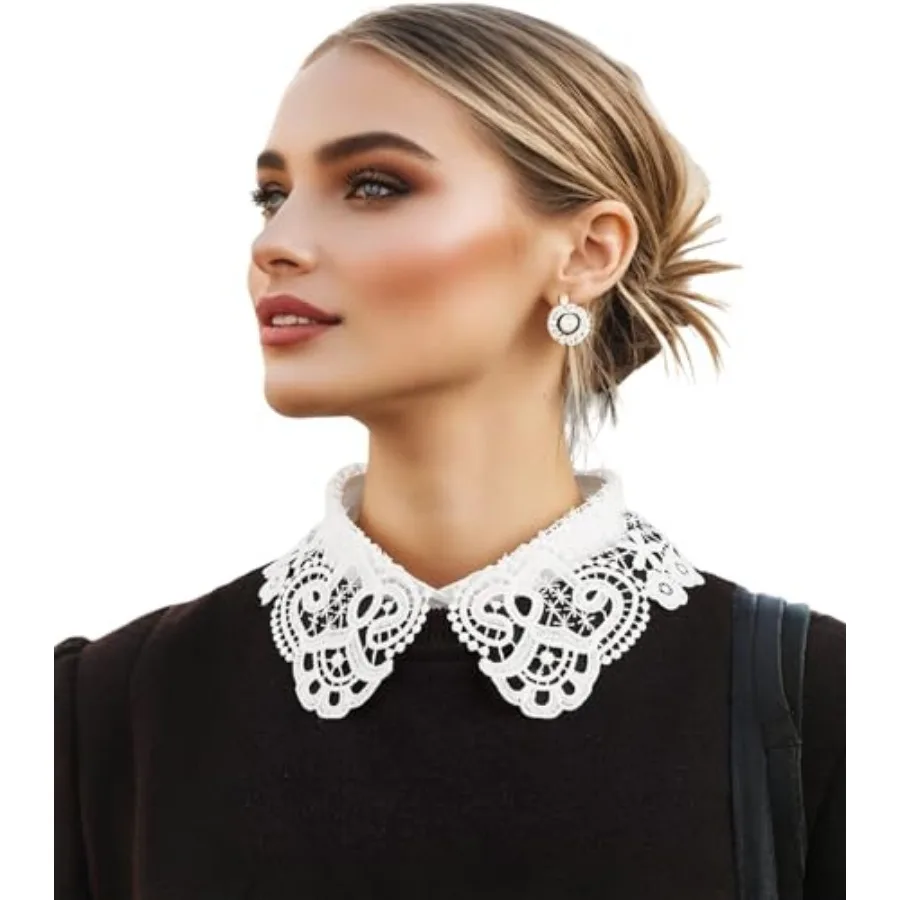 Fake Collar Detacable Dickey Collar Blou alf Sirts Ruffle Mock Collar Women and Girls
Fake Collar Detacable Dickey Collar Blou alf Sirts Ruffle Mock Collar Women and Girls