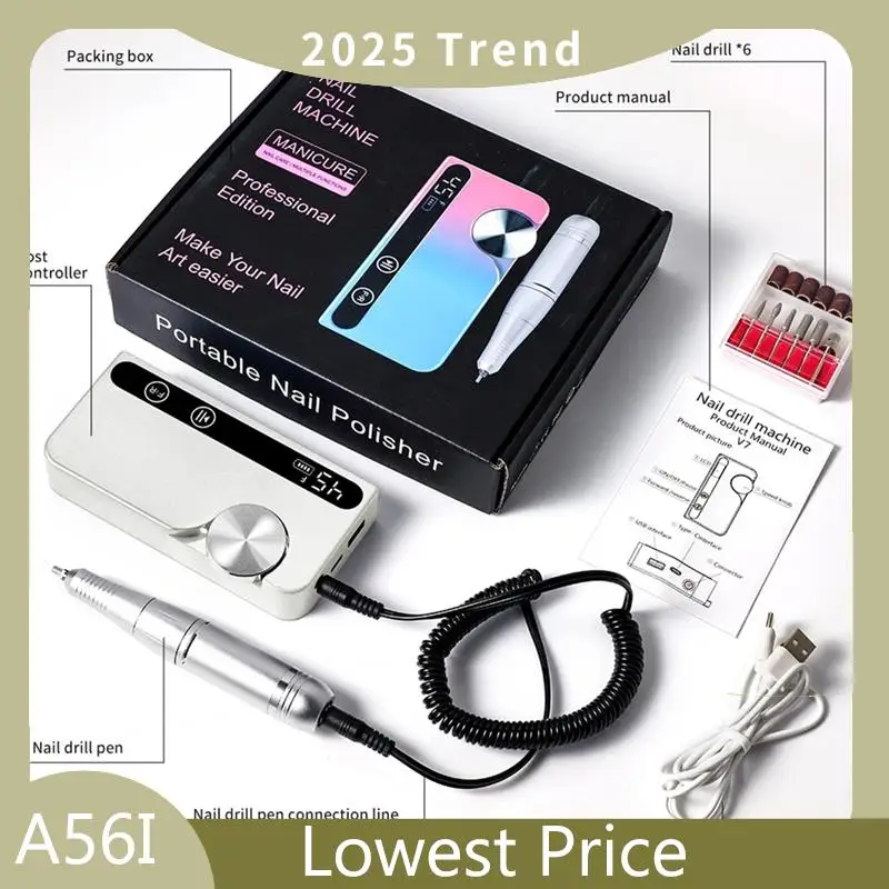 Hot Sale Professional 45000RPM Electric Portable Nail Drill Machine Rechargeable Low Noise Nail Sander File
Hot Sale Professional 45000RPM Electric Portable Nail Drill Machine Rechargeable Low Noise Nail Sander File
