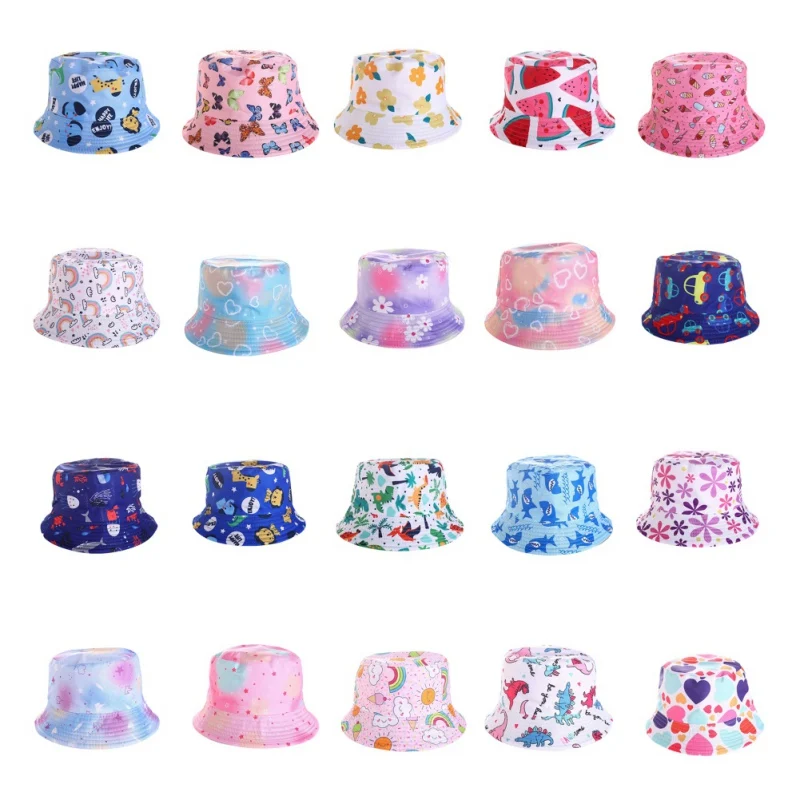 Cartoon Printing Kids Bucket Hat Cotton Children Fisherman Caps Girls Boys Double Sided Fashion Casual Sun-Proof Hat Panama Caps
Cartoon Printing Kids Bucket Hat Cotton Children Fisherman Caps Girls Boys Double Sided Fashion Casual Sun-Proof Hat Panama Caps