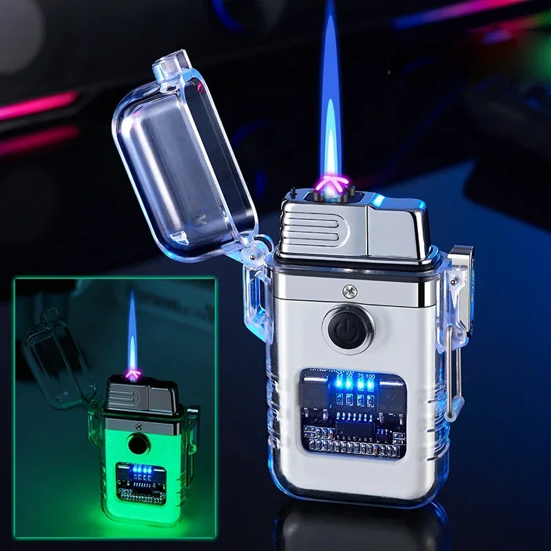 Portable OutdoorWaterproof Gas Electric Dual Use Transparent Shell USB Charging Dual Arc Inflatable DirectSprayInflatableLighter
Portable OutdoorWaterproof Gas Electric Dual Use Transparent Shell USB Charging Dual Arc Inflatable DirectSprayInflatableLighter