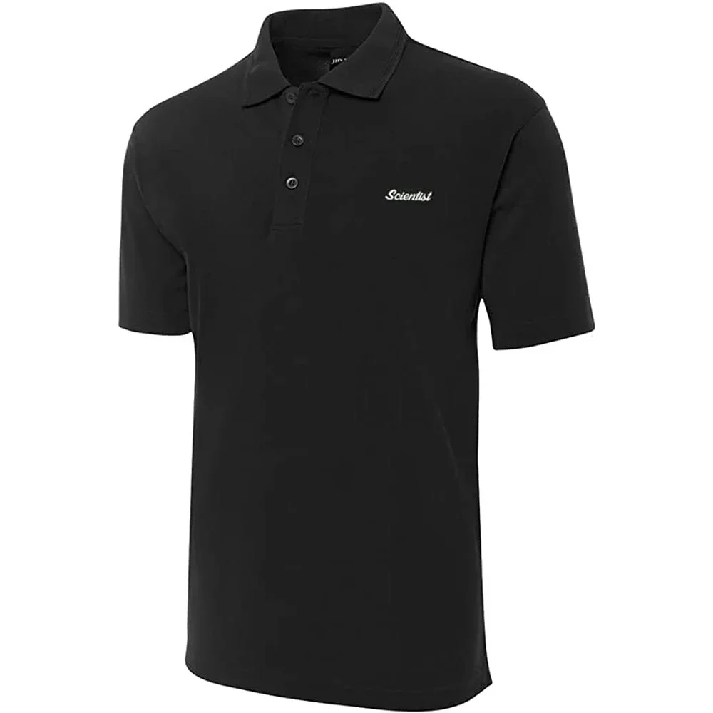 Scientist Embroidered Short Sleeve Polo Shirts Classic Embroidery Men's Polo Shirt
Scientist Embroidered Short Sleeve Polo Shirts Classic Embroidery Men's Polo Shirt