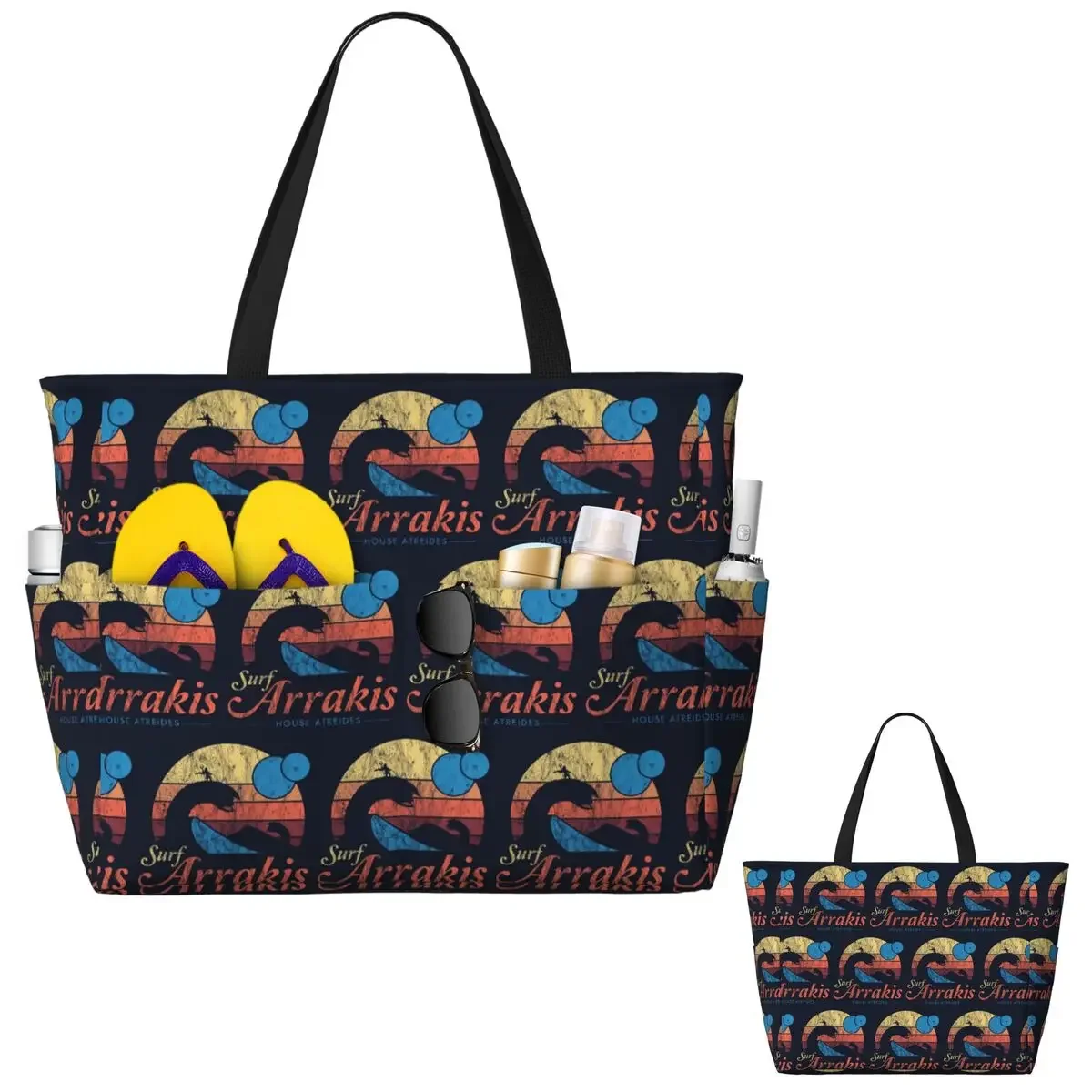 Visit Arrakis Distressed Surf Dune Sci Fi Beach Tote Bag Sport Gym Yoga Duffle Large Tote Bag Women Travel Bag Fitness bag
Visit Arrakis Distressed Surf Dune Sci Fi Beach Tote Bag Sport Gym Yoga Duffle Large Tote Bag Women Travel Bag Fitness bag