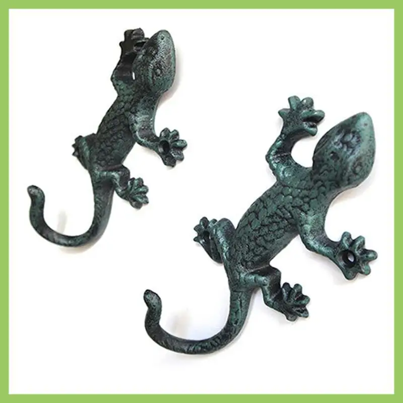 2Pcs Accessories Cast Iron Lizard Rack Towel Hooks Hanger Coat Hat Garden Home Decoration Flexible Hanging Design Claw
2Pcs Accessories Cast Iron Lizard Rack Towel Hooks Hanger Coat Hat Garden Home Decoration Flexible Hanging Design Claw