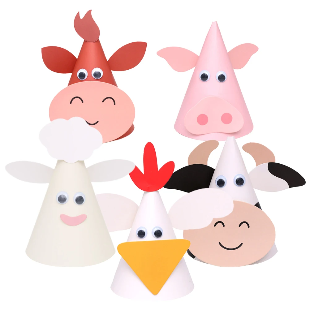 5 Pcs Birthday Hats DIY Kids Accessories Colorful Chinese Zodiac Decorations Supplies Festive Props
5 Pcs Birthday Hats DIY Kids Accessories Colorful Chinese Zodiac Decorations Supplies Festive Props