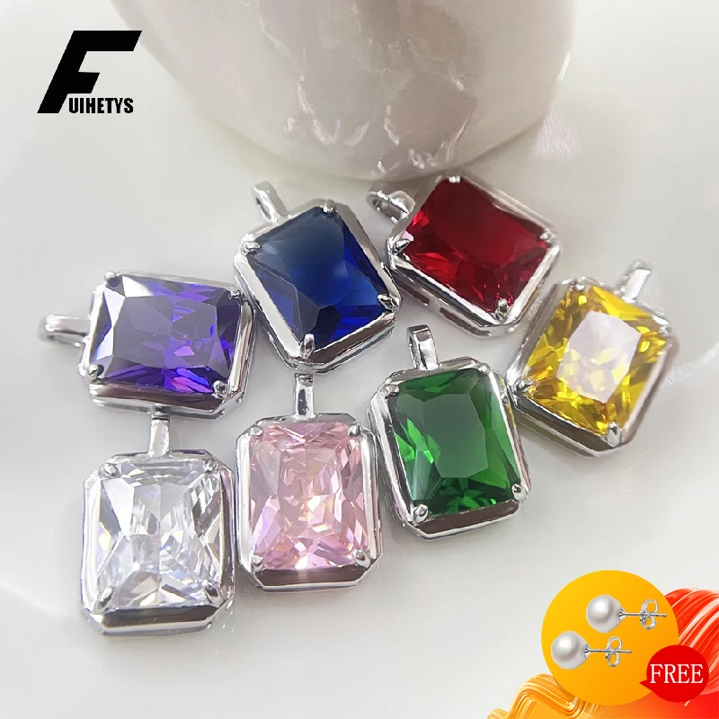 FUIHETYS Pendant Necklace 925 Silver Jewelry with Zircon Gemstone Accessories for Women Wedding Engagement Party Promsie Gift
FUIHETYS Pendant Necklace 925 Silver Jewelry with Zircon Gemstone Accessories for Women Wedding Engagement Party Promsie Gift