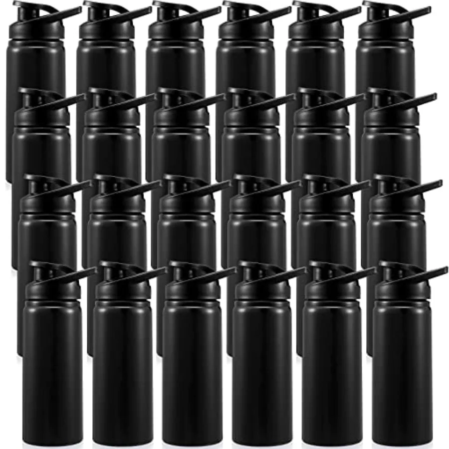 24 Pack Aluminum Water Bottles Bulk, 17 oz Reusable Metal Lightweight Water Bottle with Leakproof Flip Lid and Carry Handle, Bu
24 Pack Aluminum Water Bottles Bulk, 17 oz Reusable Metal Lightweight Water Bottle with Leakproof Flip Lid and Carry Handle, Bu