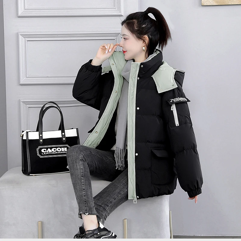 New 2022 Women Short Jacket Winter Thick Hooded Cotton Padded Coats Female Korean Loose Puffer Parkas Ladies Oversize Outwear
New 2022 Women Short Jacket Winter Thick Hooded Cotton Padded Coats Female Korean Loose Puffer Parkas Ladies Oversize Outwear
