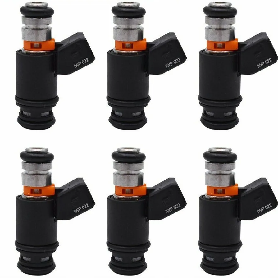 Set of 6 High-Quality Fuel Injectors IWP022 for Volkswagen AFP VR6 2.8 AES European Vans, Golf, Jetta 805000348303 021906031D
Set of 6 High-Quality Fuel Injectors IWP022 for Volkswagen AFP VR6 2.8 AES European Vans, Golf, Jetta 805000348303 021906031D