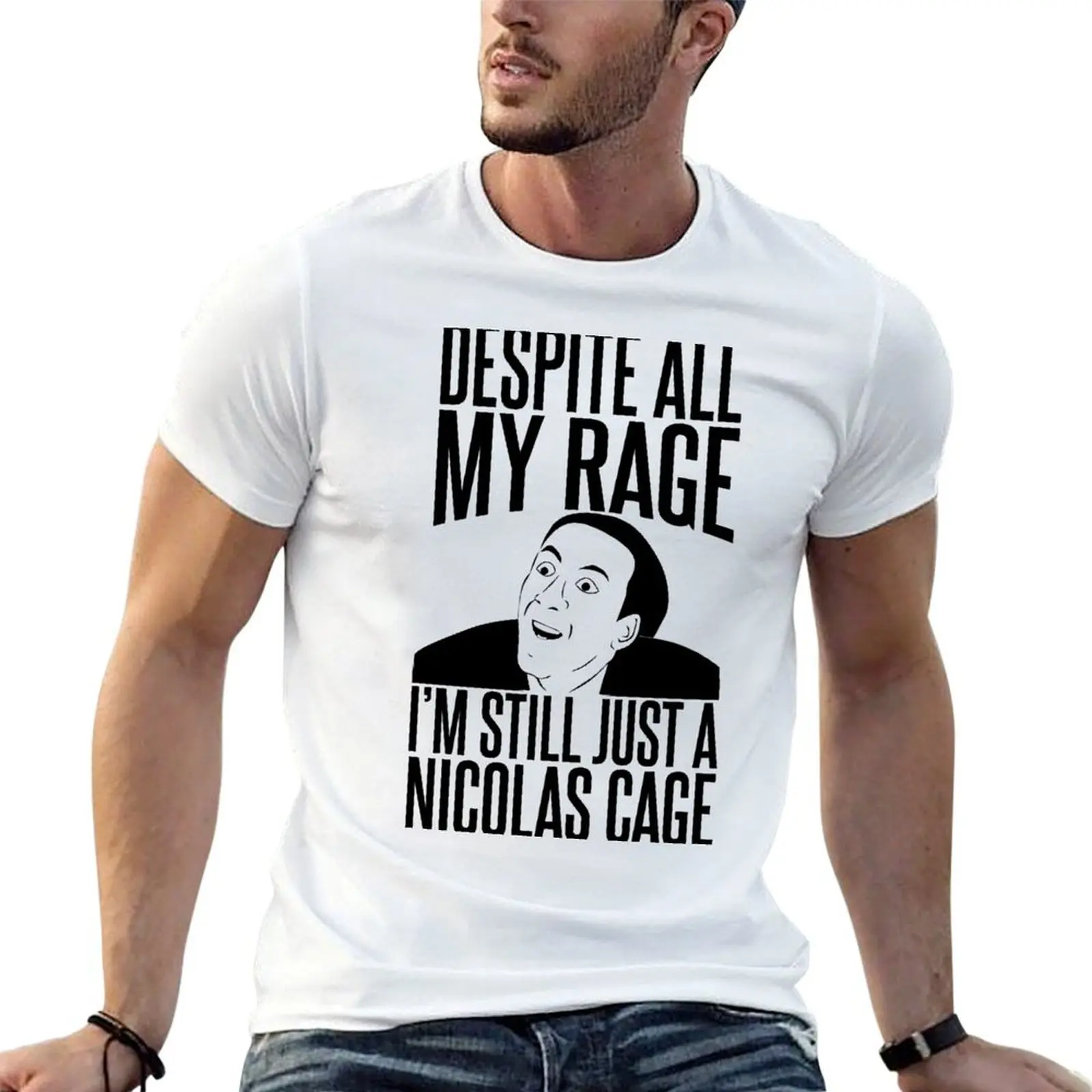 Despite all my Rage I'm still just a Nicolas Cage T-Shirt t shirt for man man t shirt designer man t shirts cotton T-shirt
Despite all my Rage I'm still just a Nicolas Cage T-Shirt t shirt for man man t shirt designer man t shirts cotton T-shirt