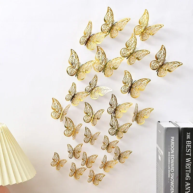 12/24PCS 3D Hollow Butterfly Stickers Creative Wall Decals For DIY Wall Stickers Modern Wall Art Home Party Decorations Stickers
12/24PCS 3D Hollow Butterfly Stickers Creative Wall Decals For DIY Wall Stickers Modern Wall Art Home Party Decorations Stickers