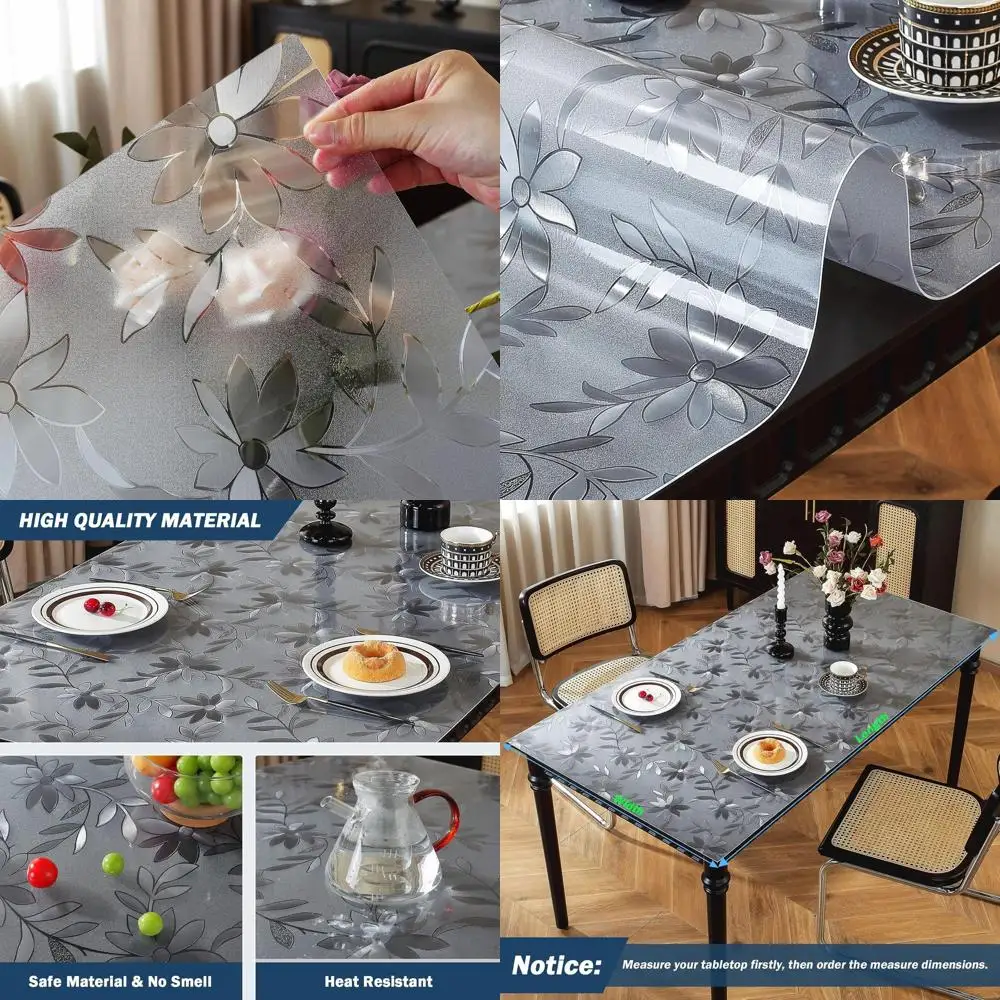 42 x 78 Clear 1.5mm Thick Plastic Table Protector, Waterproof Dining Tabletop Cover for Kitchen and Wooden Tables
42 x 78 Clear 1.5mm Thick Plastic Table Protector, Waterproof Dining Tabletop Cover for Kitchen and Wooden Tables