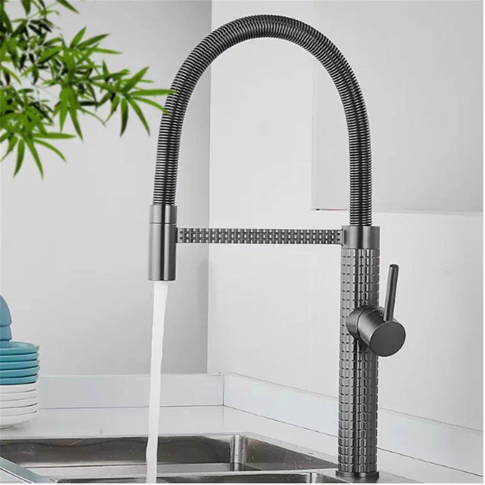 Brushed Gold/Gray Brass Kitchen Sink Faucet 360 Degree Rotation Torneira Cozinha Hot And Cold Mixer Taps Black Kitchen Tap
Brushed Gold/Gray Brass Kitchen Sink Faucet 360 Degree Rotation Torneira Cozinha Hot And Cold Mixer Taps Black Kitchen Tap