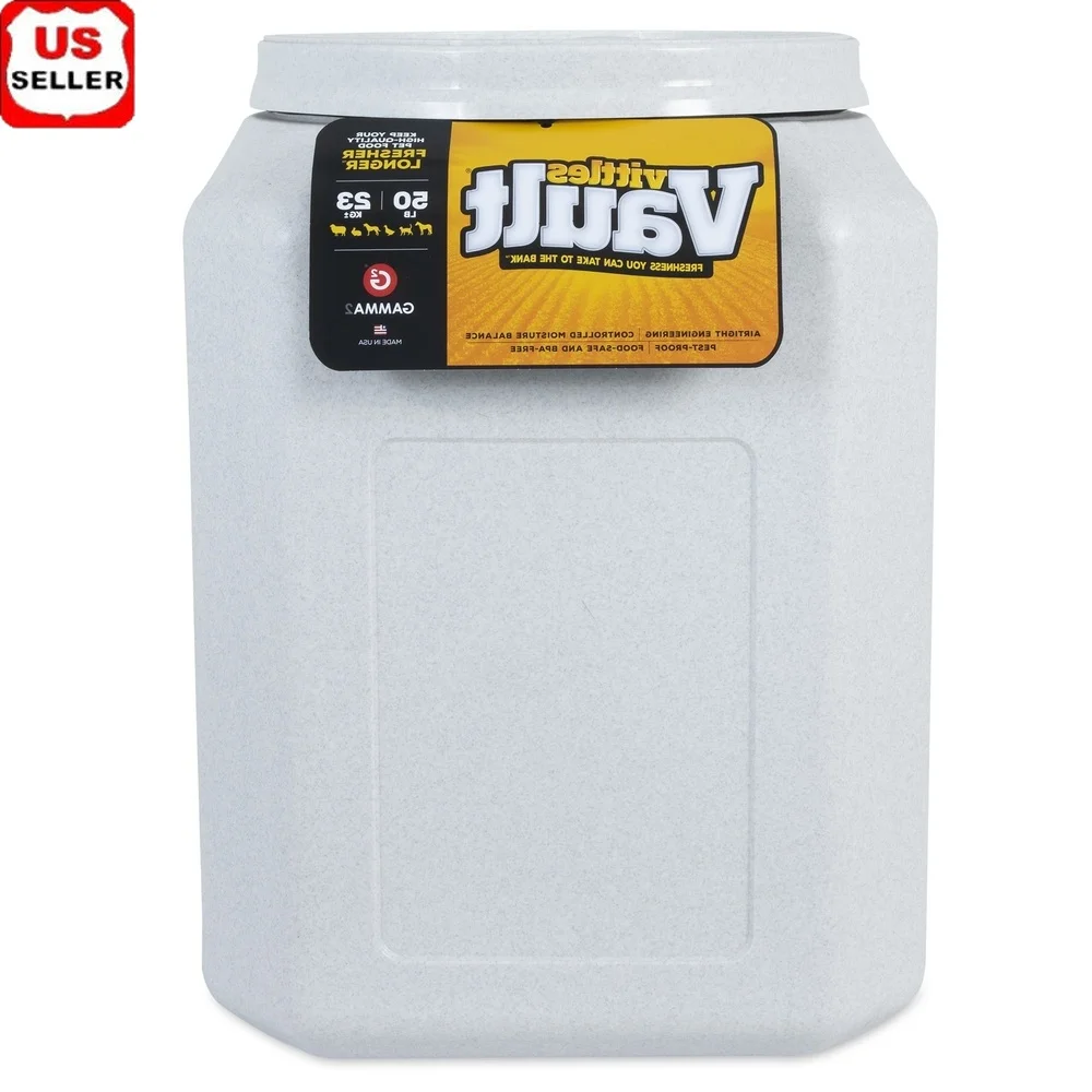 Airtight Pet Food Storage Container 50lb Capacity Heavy Duty Lockable Moisture Control Dogs Cats Birdseed Goat Feed
Airtight Pet Food Storage Container 50lb Capacity Heavy Duty Lockable Moisture Control Dogs Cats Birdseed Goat Feed