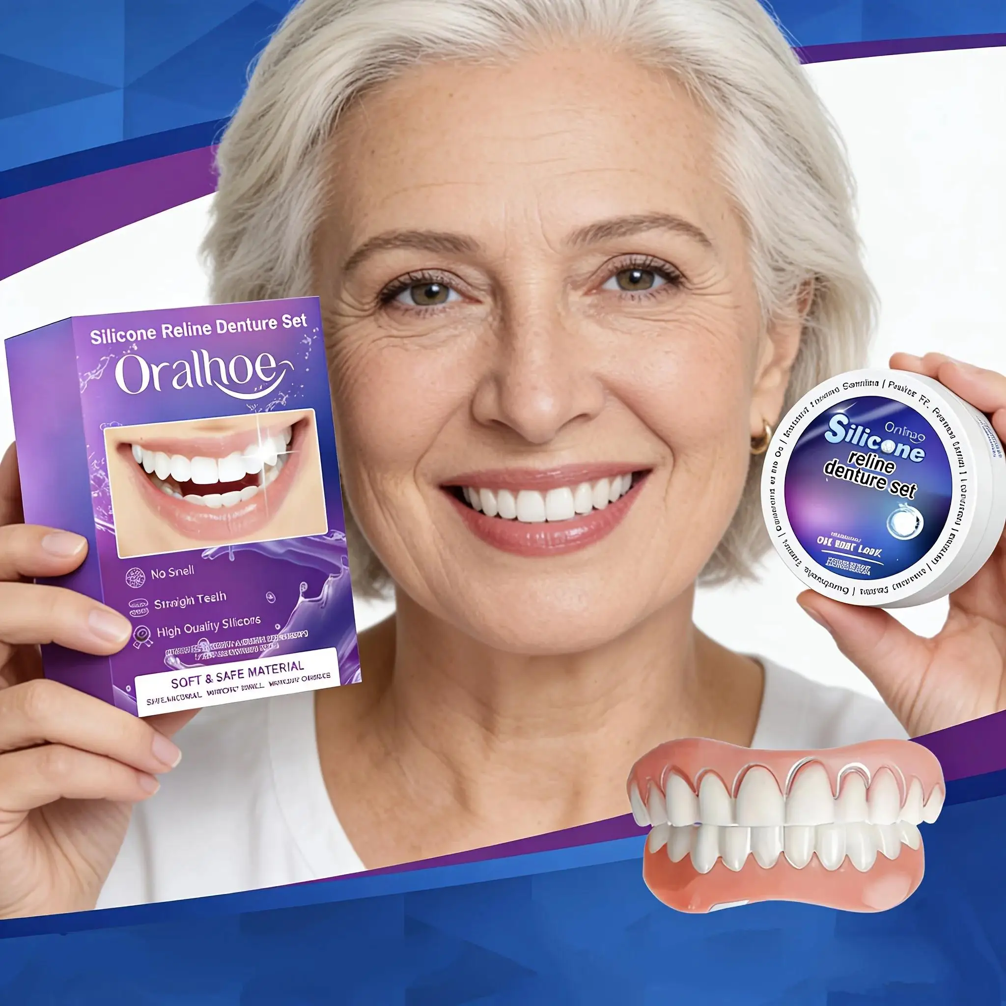 2026m Pack Natural and comfortable Cosmetic Teeth Veneers are made of soft flexible materials to ensure a CK848
2026m Pack Natural and comfortable Cosmetic Teeth Veneers are made of soft flexible materials to ensure a CK848