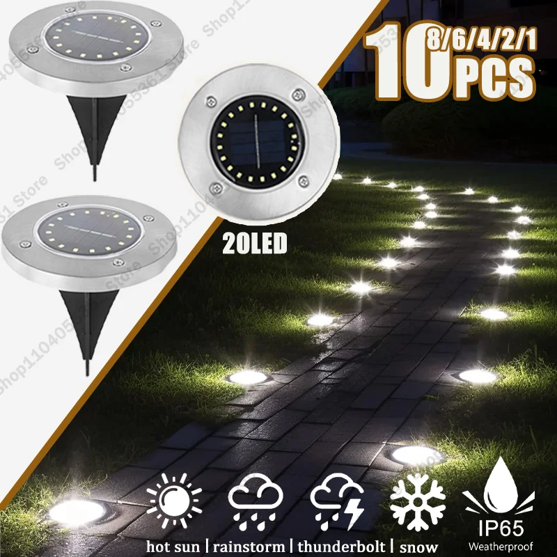 1-10PCS Solar Buried Light 20LED Stainless Steel Outdoor New Plug Grass Light Courtyard Garden Rainproof Villa Floor Light
1-10PCS Solar Buried Light 20LED Stainless Steel Outdoor New Plug Grass Light Courtyard Garden Rainproof Villa Floor Light