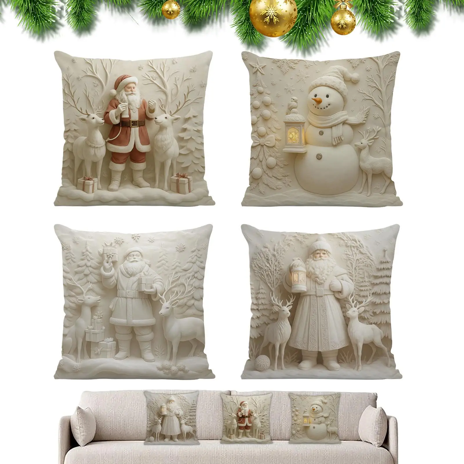 Pillow Covers 17x17inch Christmas Decor Living Room Pillow Covers Cute Home Room Bedroom Couch Bed Patio Porch House
Pillow Covers 17x17inch Christmas Decor Living Room Pillow Covers Cute Home Room Bedroom Couch Bed Patio Porch House