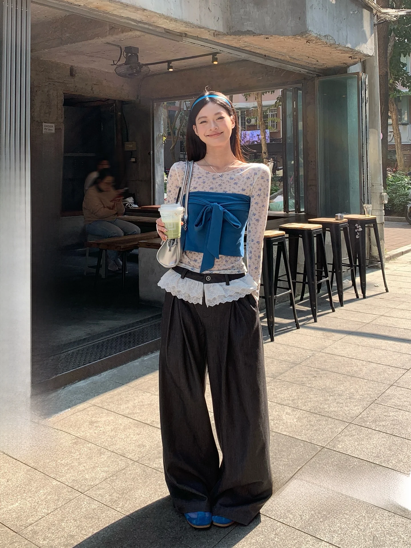 Gray Lace Trim Wide Leg Casual Pants Women's Spring Loose Drapey Small Size Straight Cut Trousers Commute Style High Waist Zi...
Gray Lace Trim Wide Leg Casual Pants Women's Spring Loose Drapey Small Size Straight Cut Trousers Commute Style High Waist Zi...