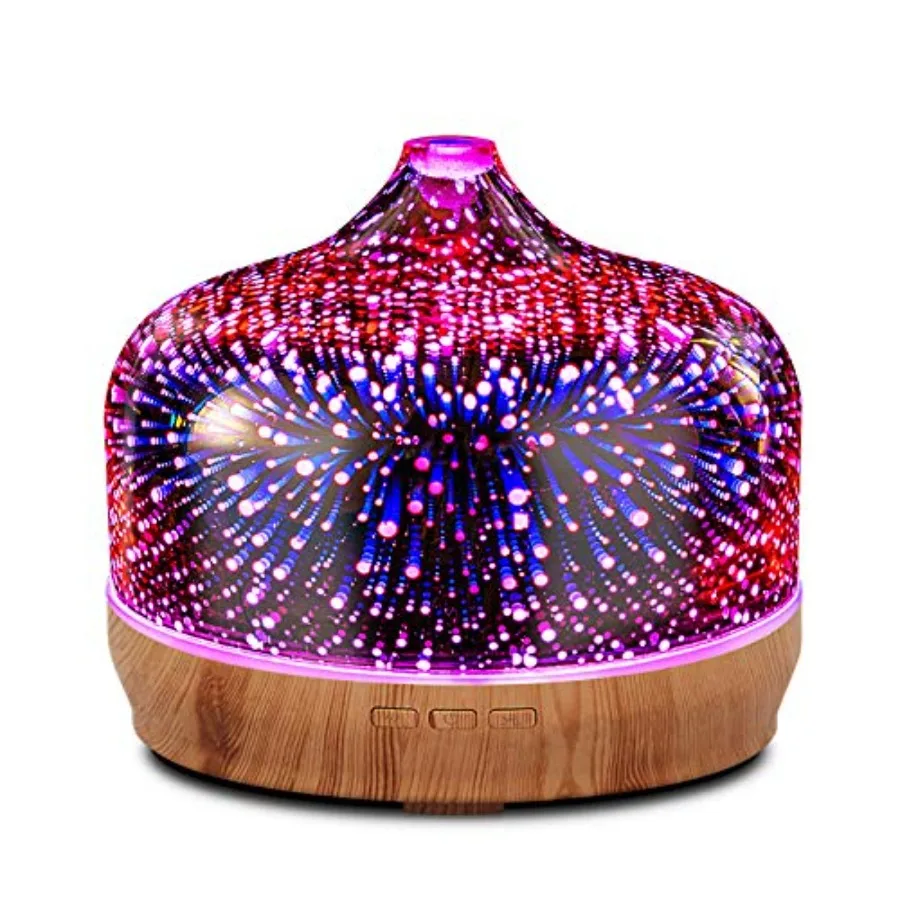 500ml Essential Oil Diffuser 3D Glass Aromatherapy Ultrasonic Humidifier-Auto Shut-Off, Timer Setting, BPA Free for Home Hotel
500ml Essential Oil Diffuser 3D Glass Aromatherapy Ultrasonic Humidifier-Auto Shut-Off, Timer Setting, BPA Free for Home Hotel