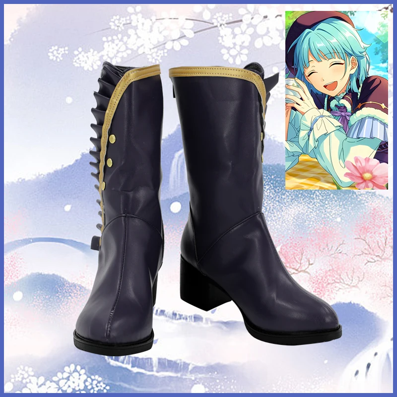 New! Ensemble Stars Cos Shino Hajime Cosplay Shoes Enjoyable Time Game Black Customized Cos high boots B
New! Ensemble Stars Cos Shino Hajime Cosplay Shoes Enjoyable Time Game Black Customized Cos high boots B